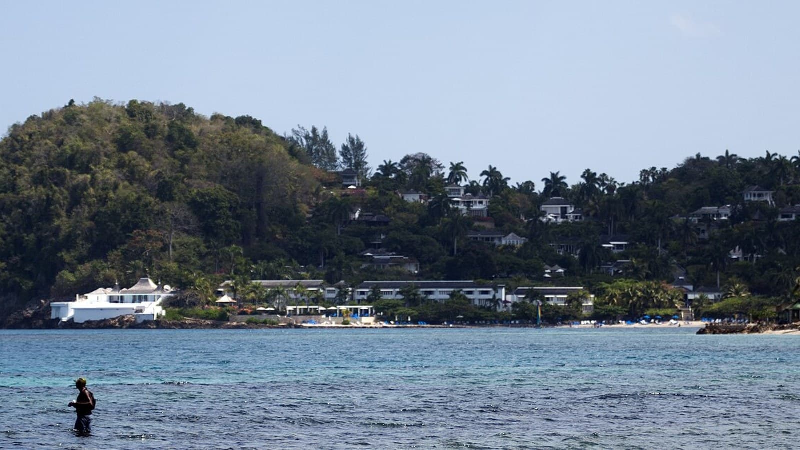 Round Hill on the Montego Bay coast, a resort gate a private driver already knows